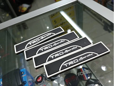 X4 Set tope de puertas goma anticolision tope de retrovisor Negro TRD
