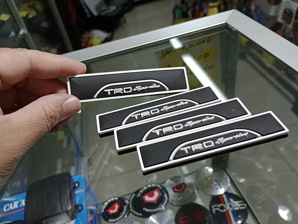 X4 Set tope de puertas goma anticolision tope de retrovisor Negro TRD 2