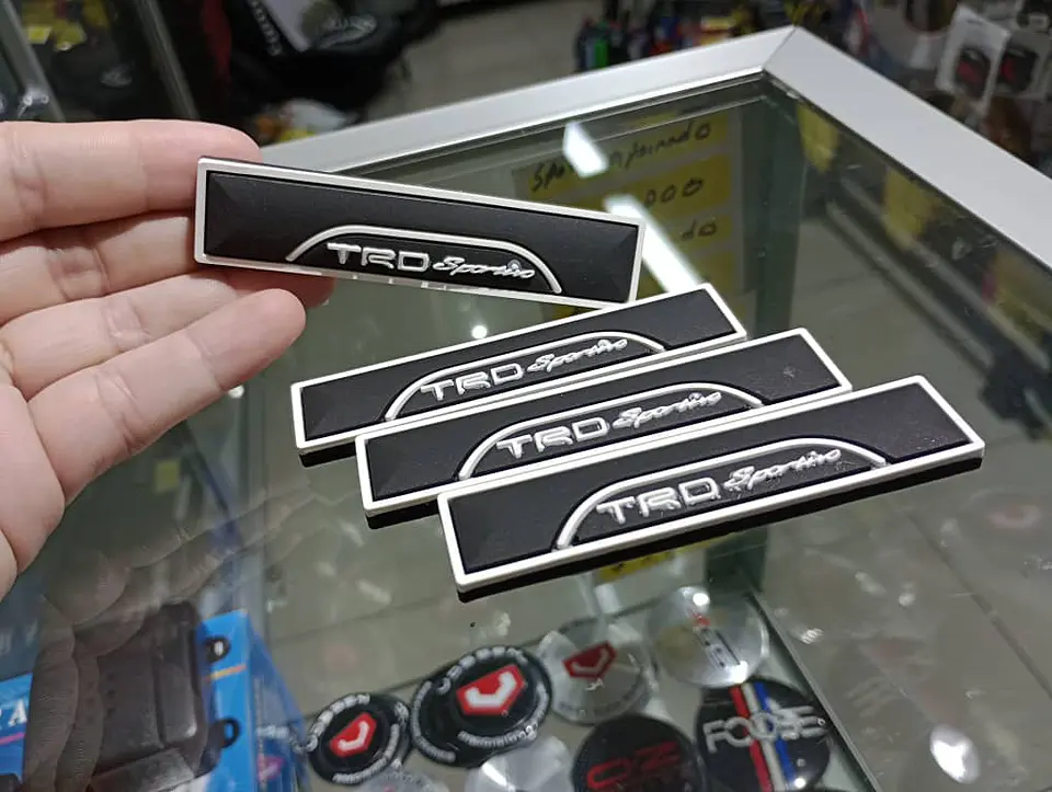 X4 Set tope de puertas goma anticolision tope de retrovisor Negro TRD 3