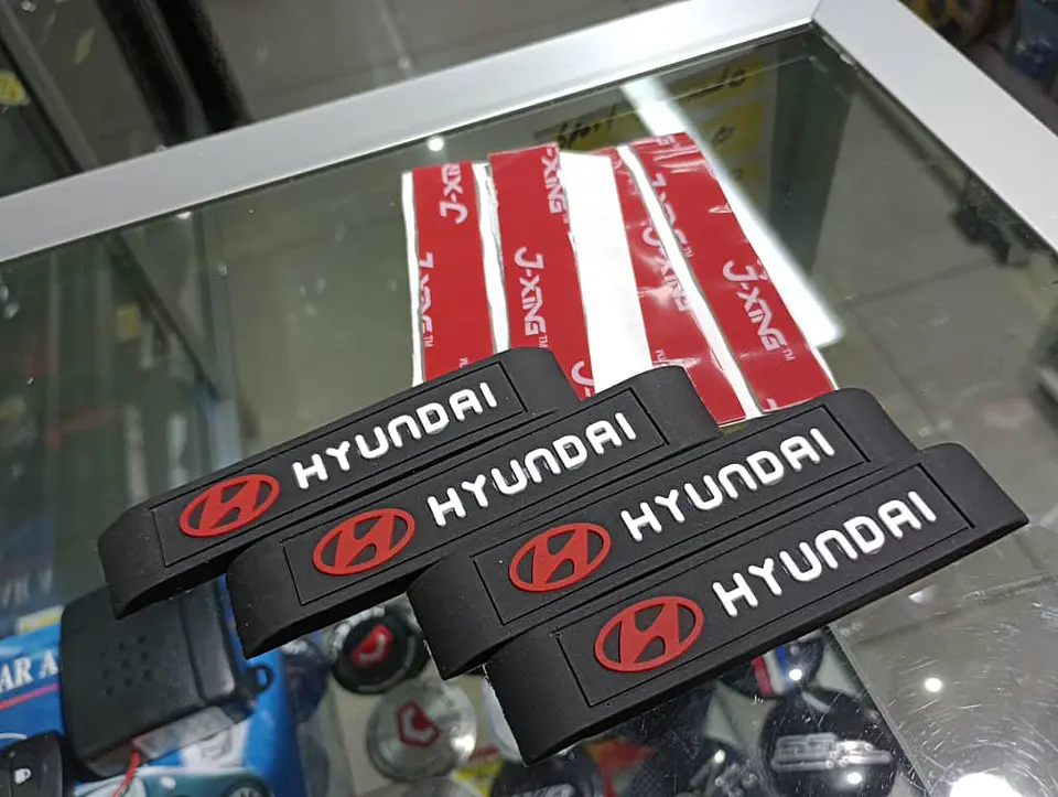 X4 Tope puertas goma anticolisión, retrovisor grande - Hyundai 1