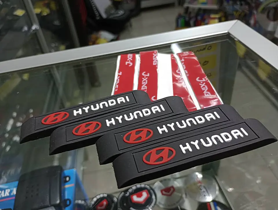 X4 Tope puertas goma anticolisión, retrovisor grande - Hyundai 2