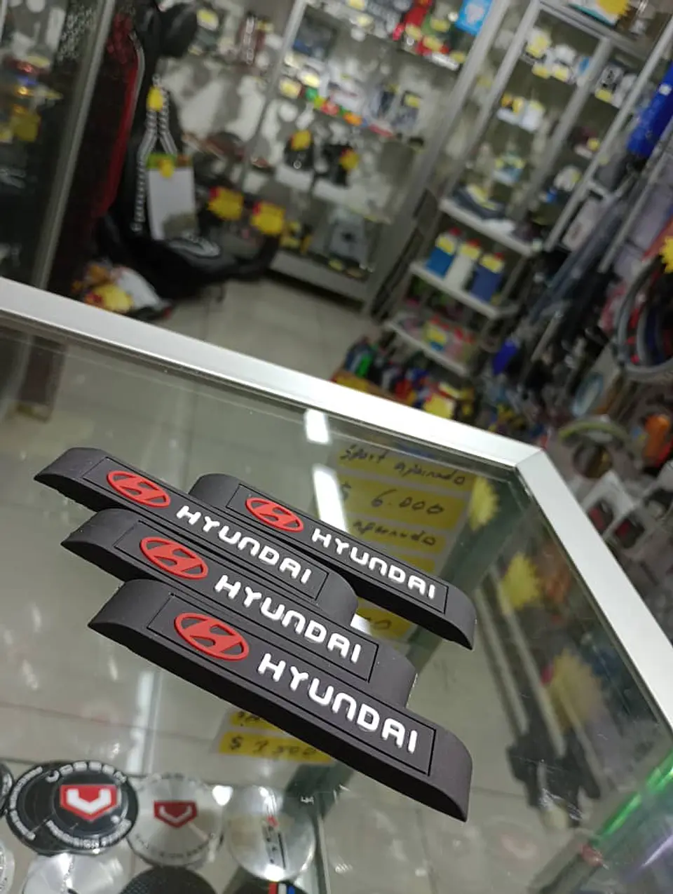 X4 Tope puertas goma anticolisión, retrovisor grande - Hyundai 3