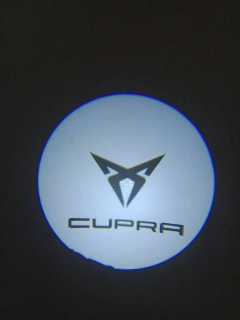 X2 luces LED cortesía para puertas - Cupra círculo blanco 5