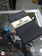 Forro volante cosido hilo Negro cuero liso - Miniatura 7