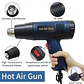 Pistola de calor regulable, pistola de aire caliente conexión 220v - Miniatura 5