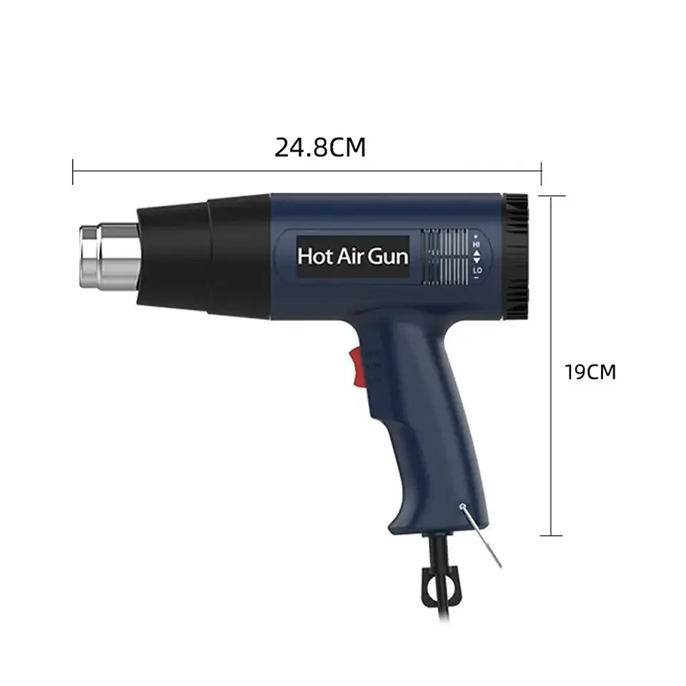 Pistola de calor regulable, pistola de aire caliente conexión 220v 2