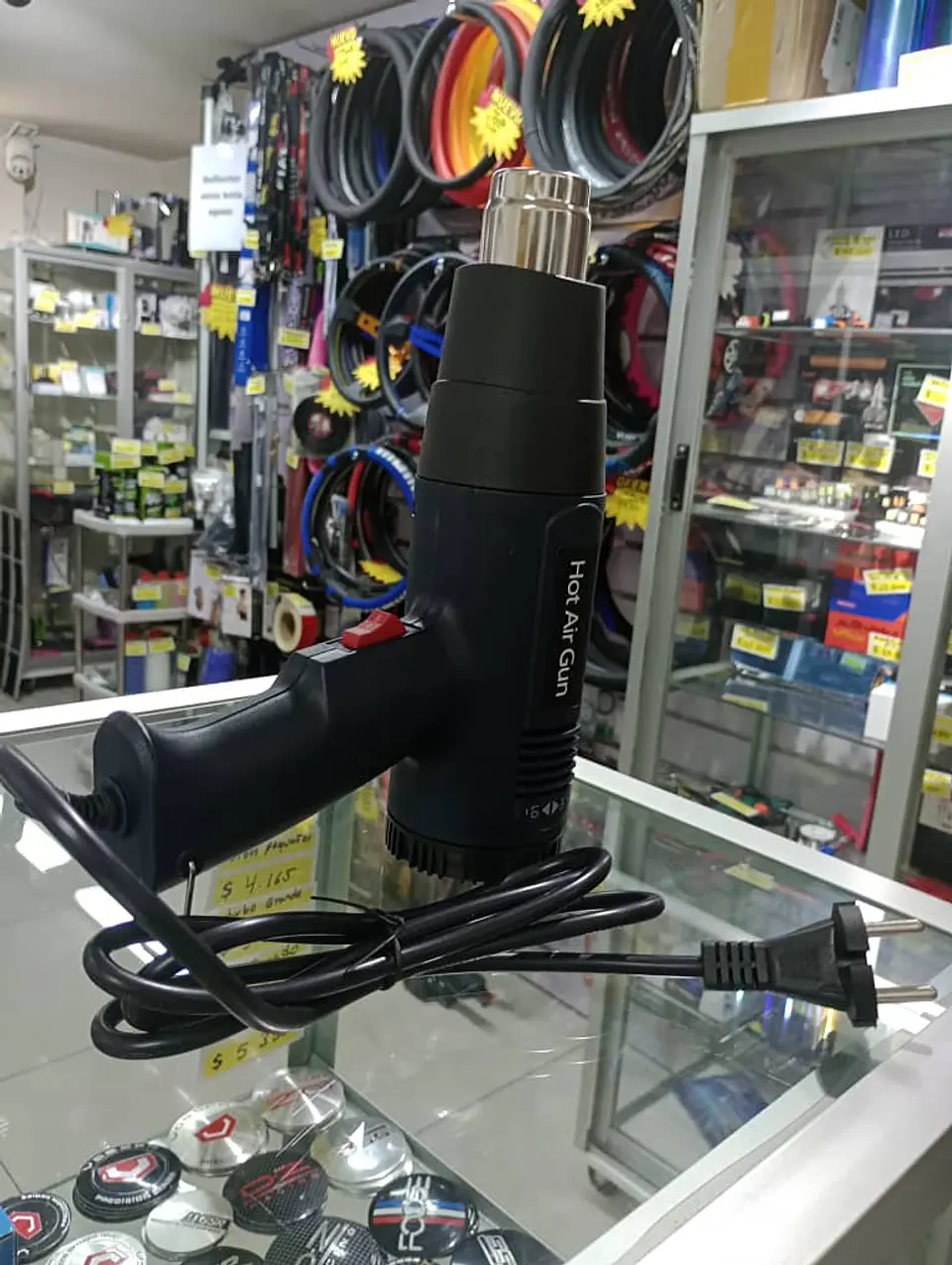 Pistola de calor regulable, pistola de aire caliente conexión 220v 12