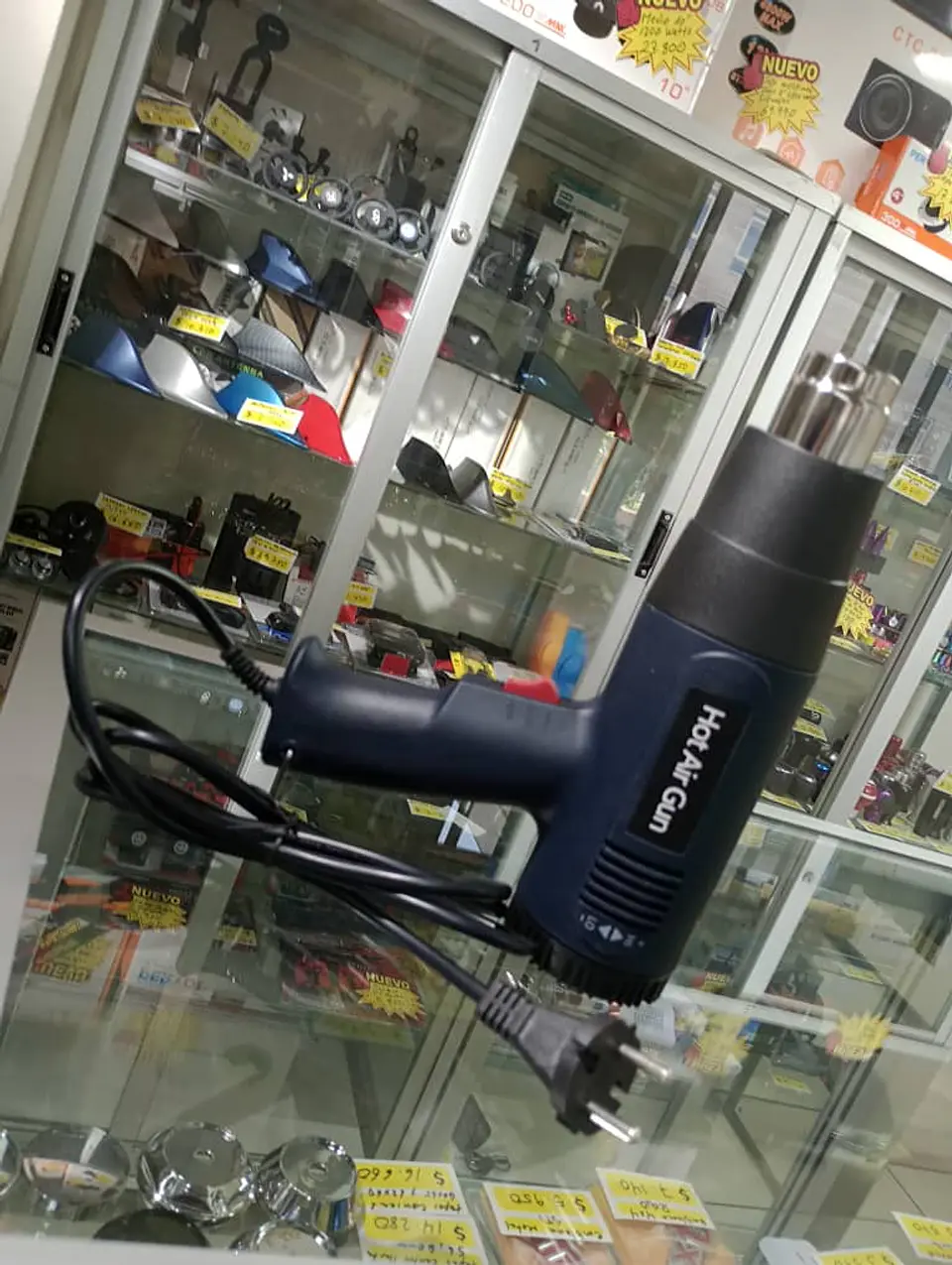 Pistola de calor regulable, pistola de aire caliente conexión 220v 13