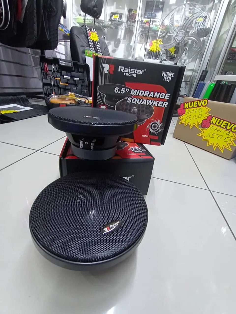 X2 Parlantes auto medio 6.5 pulgadas 500w 1