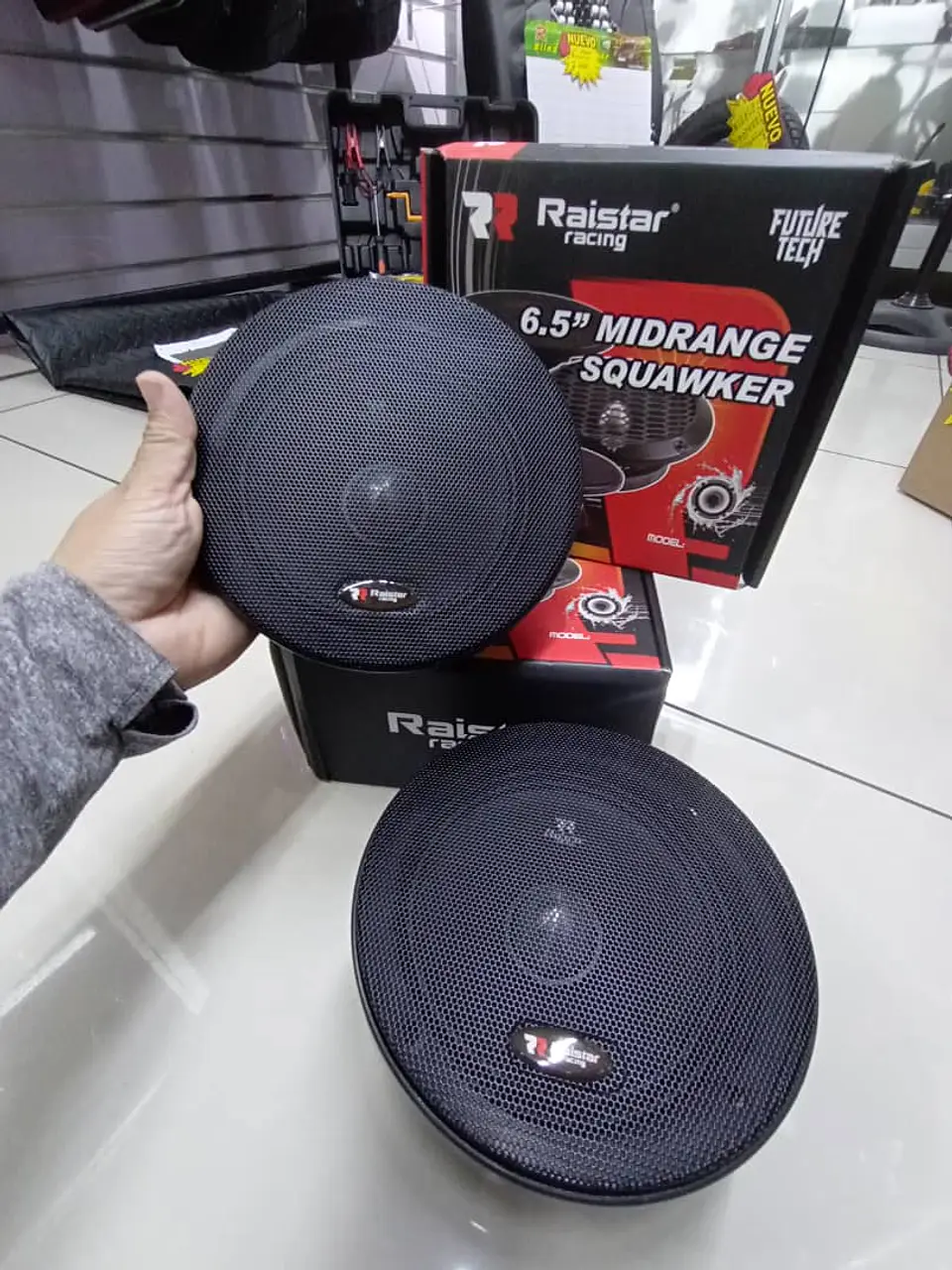 X2 Parlantes auto medio 6.5 pulgadas 500w 6
