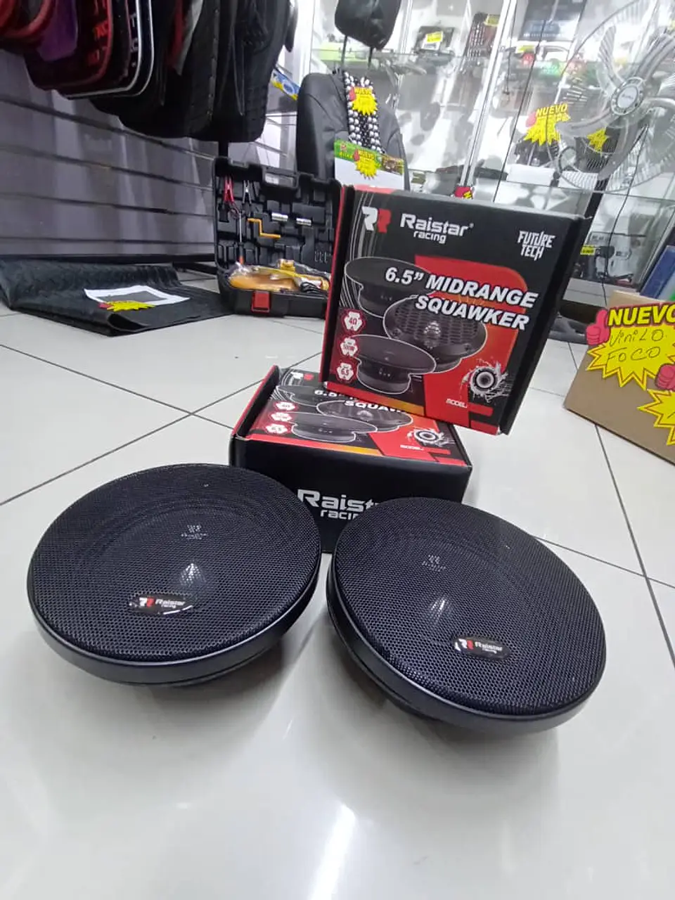 X2 Parlantes auto medio 6.5 pulgadas 500w 10