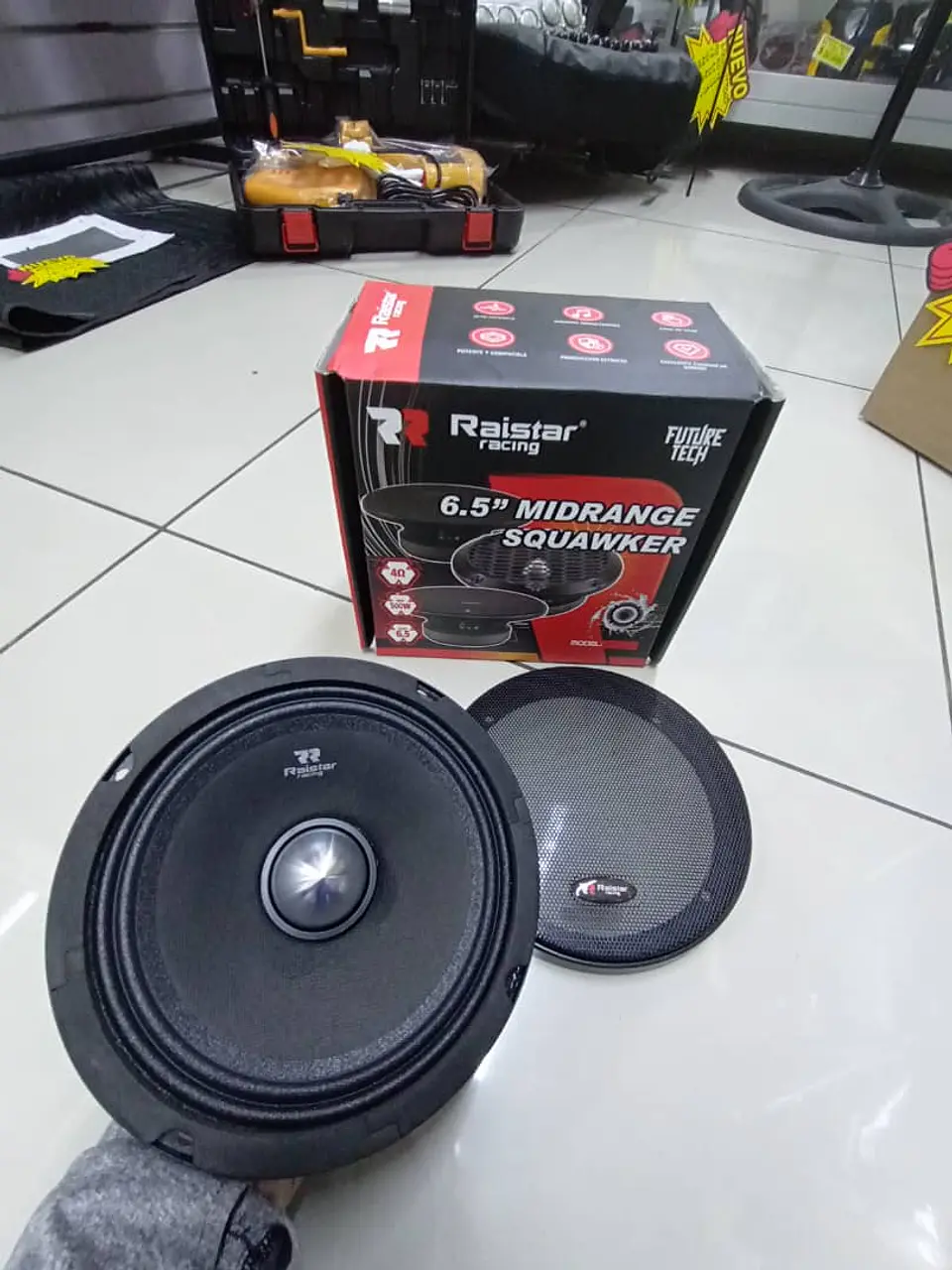 X1 Parlante auto medio 6.5 pulgadas 500w 8