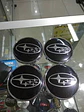 X4 Tapas centro llantas Subaru negra - Negra Plata - thumbnail 2