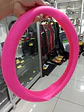 Funda cubre Volante de silicona elastico fucsia rosado - Miniatura 2