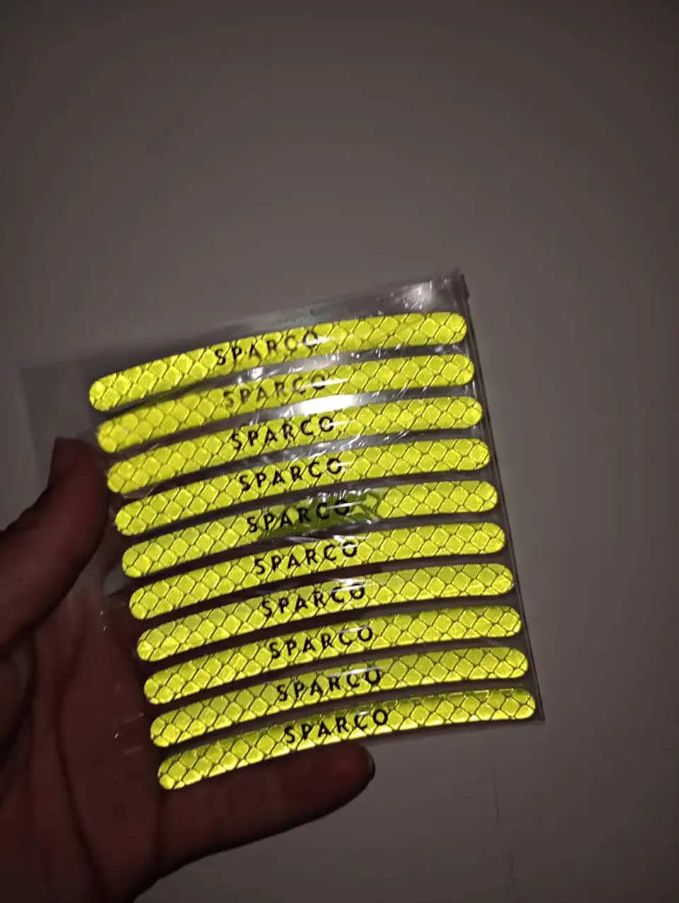 Kit STICKER adhesivos reflectivos Sparco para llantas ruedas de rines 4