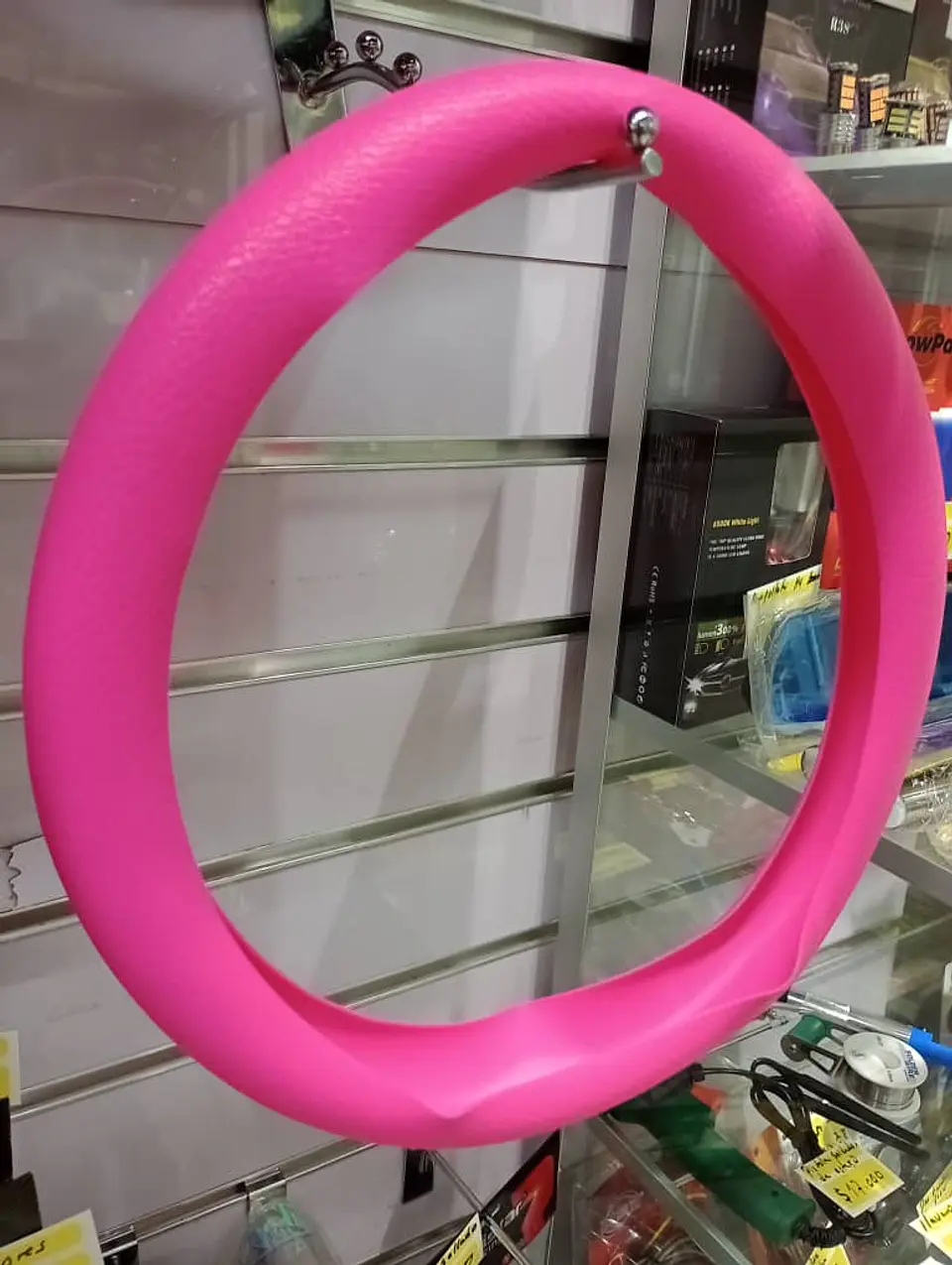 Funda cubre Volante de silicona para autos elastico 4