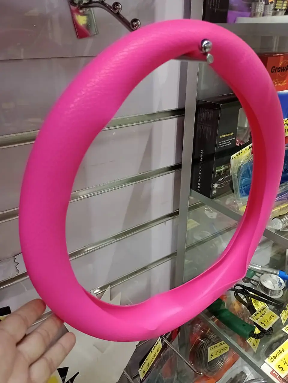 Funda cubre Volante de silicona para autos elastico 6