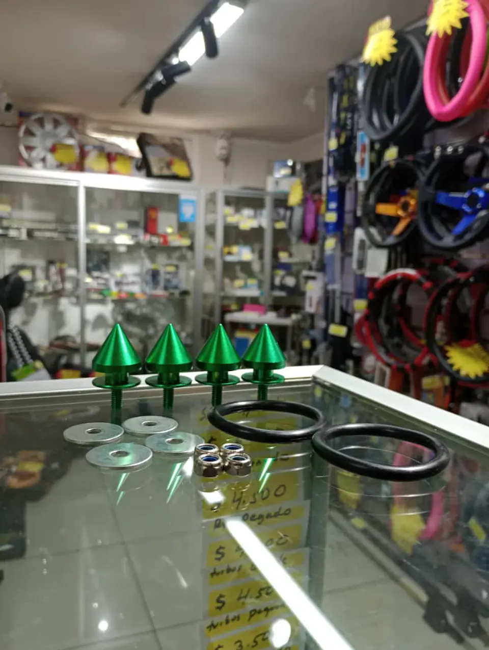 Sujetadores de liberación rápida para parachoques - verde 1