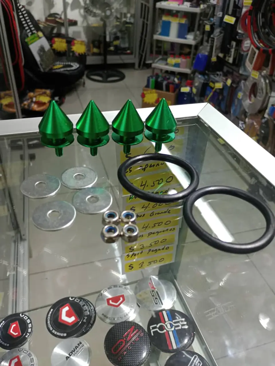 Sujetadores de liberación rápida para parachoques - verde 5