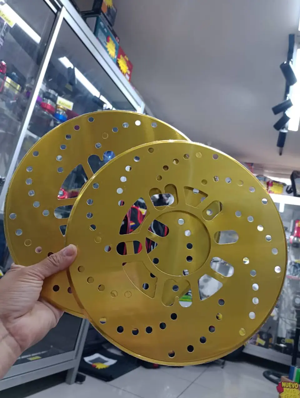 Set 2 cubiertas de disco de freno 26cm - Dorado 9