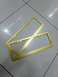 Par porta patentes/marco matrícula - Dorado/Amarillo - thumbnail 2