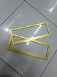 Par porta patentes/marco matrícula - Dorado/Amarillo - thumbnail 4