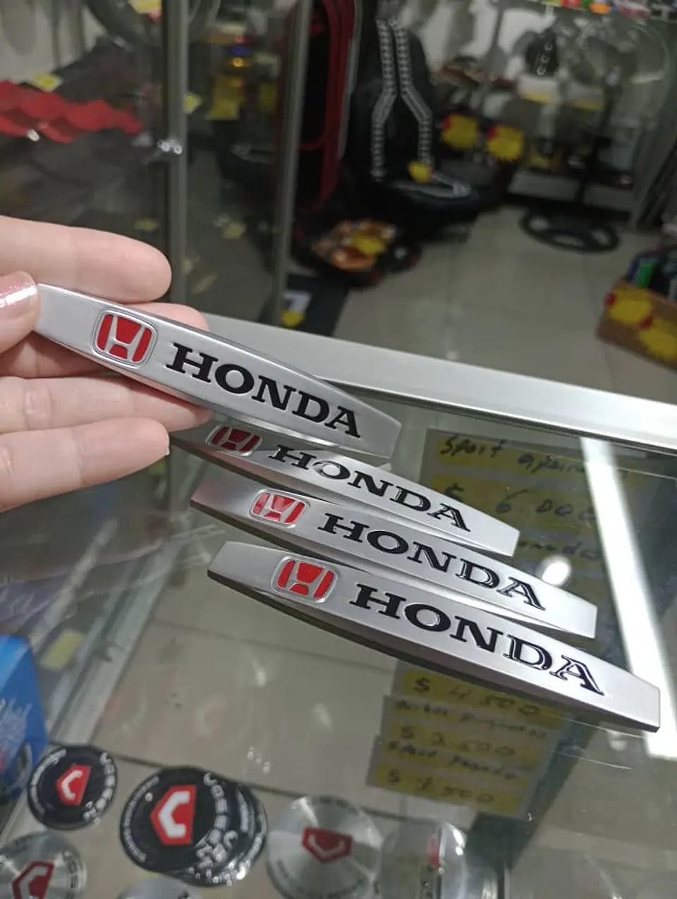Set Tope de puerta tope retrovisor tope de parachoques Honda Metalico 18