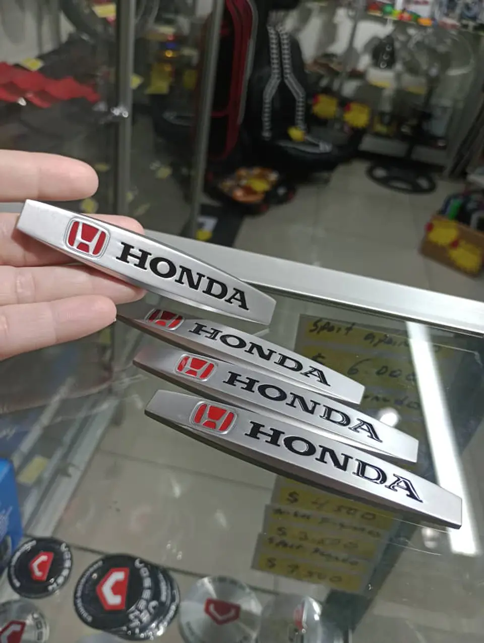 Set Tope de puerta tope retrovisor tope de parachoques Honda Metalico 19