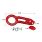 Gancho remolque arrastre aluminio trasero Tow Hook 0185 - Rojo - Miniatura 2