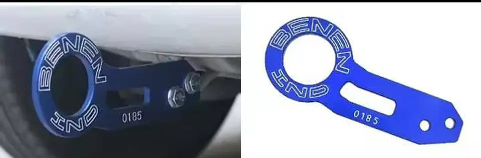 Gancho remolque arrastre aluminio trasero Tow Hook 0185 - Azul 10