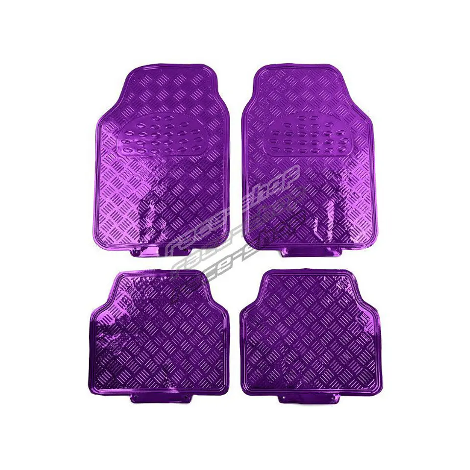 Alfombras pisos de auto diseño metálico morado 7