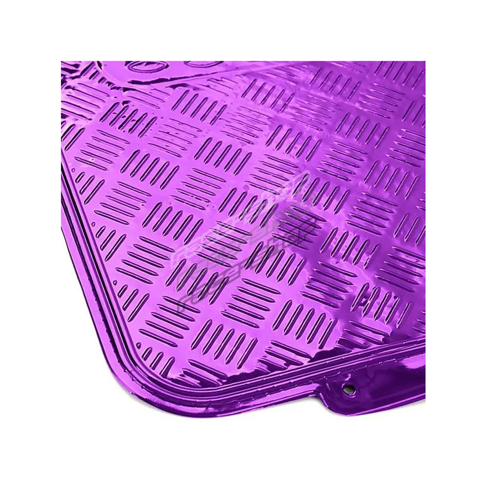 Alfombras pisos de auto diseño metálico morado 8