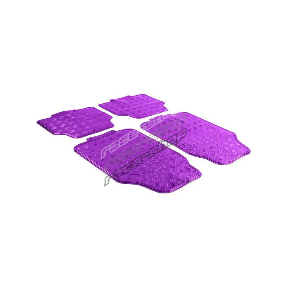 Alfombras pisos de auto diseño metálico morado 18