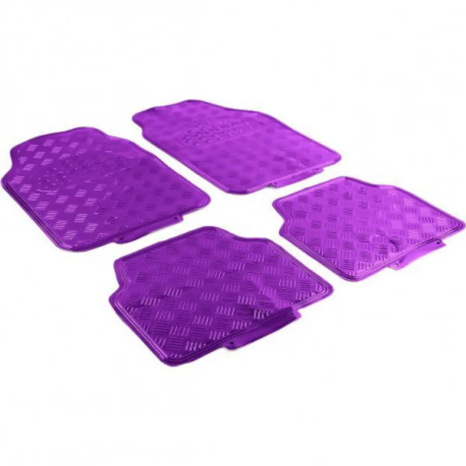 Alfombras pisos de auto diseño metálico morado 19