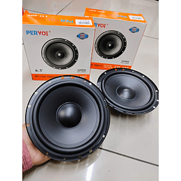  X2  Parlantes Medios Pervoi de 6.5 pulgas 16cm  100watts 4 ohms modelo CTC-607 