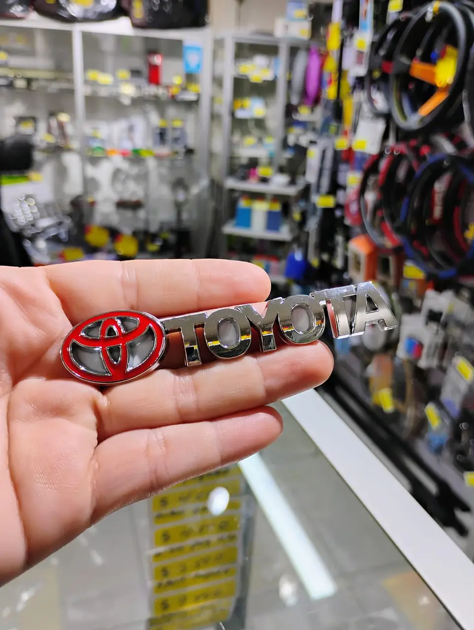 Pegatina emblema de metal Toyota para autos universal 1