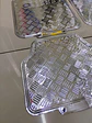 Alfombras pisos de auto diseño metálico plateado plata - Miniatura 2