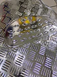 Alfombras pisos de auto diseño metálico plateado plata - Miniatura 7