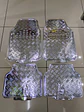 Alfombras pisos de auto diseño metálico plateado plata - Miniatura 8