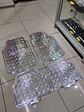 Alfombras pisos de auto diseño metálico plateado plata - Miniatura 9