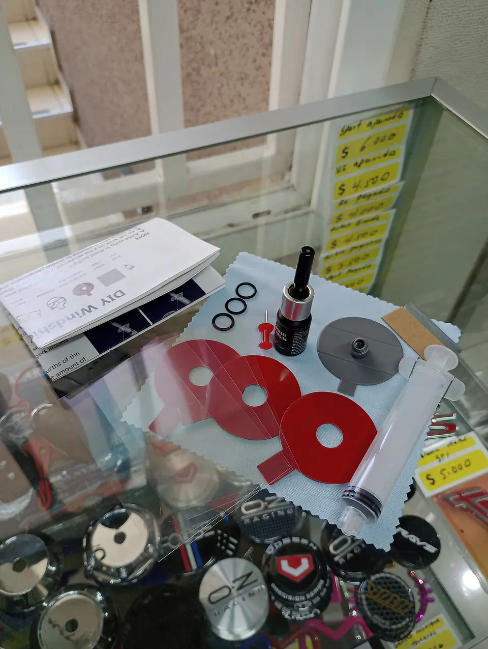 Kit de herramientas de reparación de vidrios parabrisas reparador 17