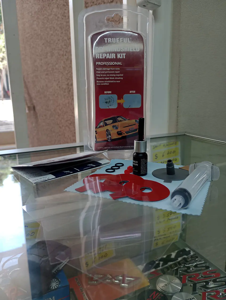 Kit de herramientas de reparación de vidrios parabrisas reparador 19