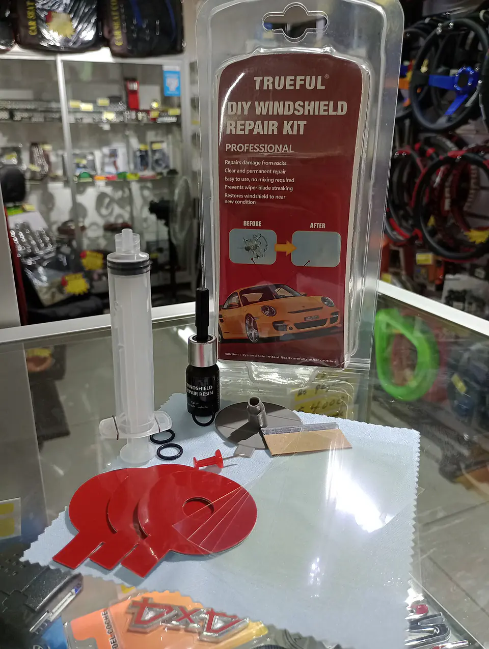 Kit de herramientas de reparación de vidrios parabrisas reparador 22
