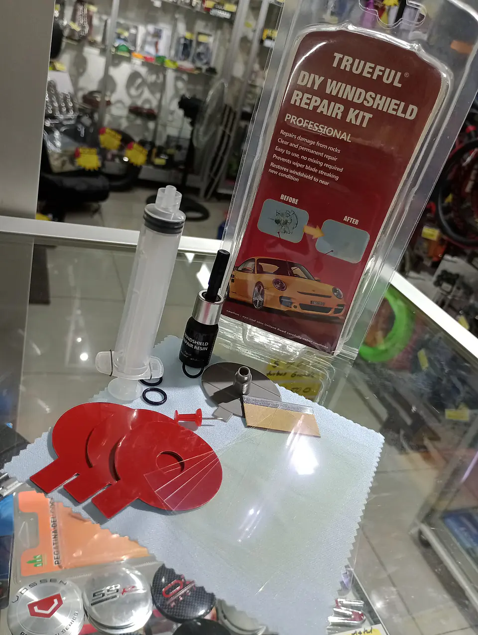 Kit de herramientas de reparación de vidrios parabrisas reparador 23