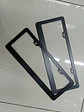 Par de Porta patentes o Marco de placa de matrícula soporte NEGRO - thumbnail 3