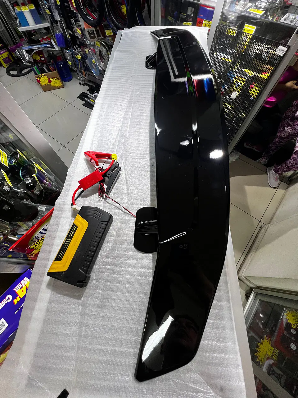 Liquidación Alerón GT, spoiler tunning decorativo universal negro 3