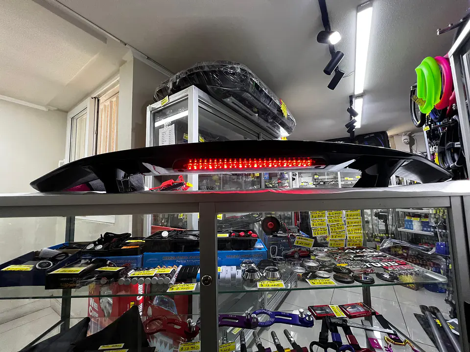 Liquidación Alerón GT, spoiler tunning decorativo universal negro 7