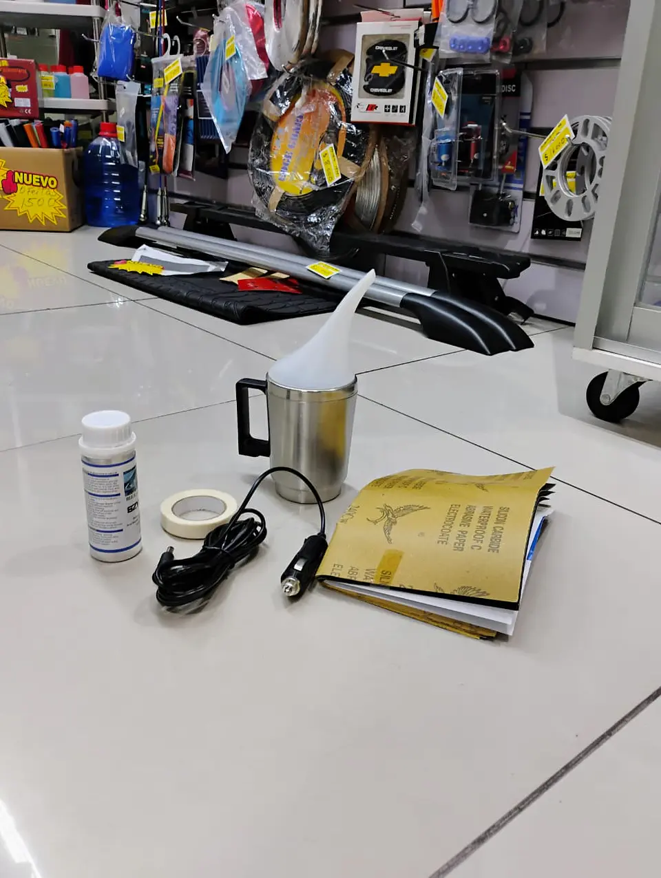 Kit de restauración y pulido de faros ópticos delanteros con 18