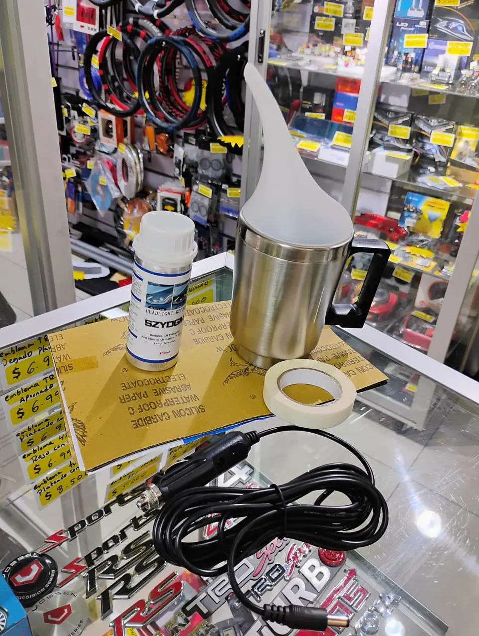 Kit de restauración y pulido de faros ópticos delanteros con 20