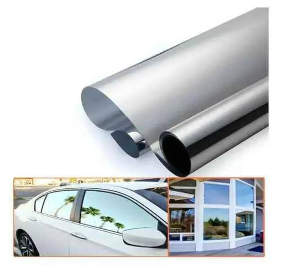 Papel polarizado para vidrios de autos tipo espejo para protección 4